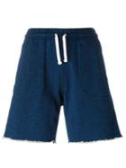 Maison Kitsuné Fleece Shorts, Men's, Size: Large, Blue, Cotton