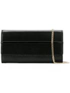 Lanvin Embossed Wallet Clutch Bag - Black