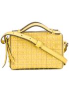 Tod's - Studded Shoulder Bag - Women - Calf Leather - One Size, Women's, Yellow/orange, Calf Leather