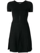 Dsquared2 Punch-hole Detail Mini Dress - Black