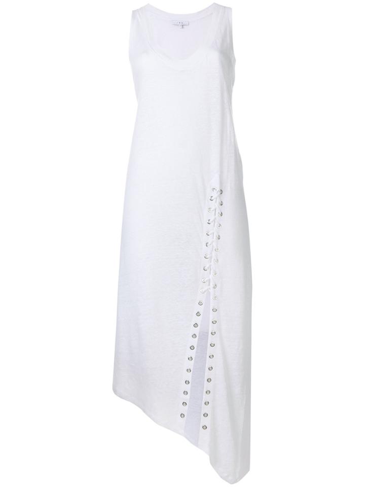 Iro Lace-up Detail Dress - White