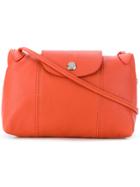 Longchamp Foldover Top Shoulder Bag - Yellow & Orange