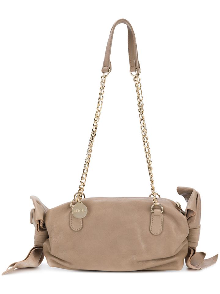 Red Valentino Bow Detailed Shoulder Bag - Nude & Neutrals