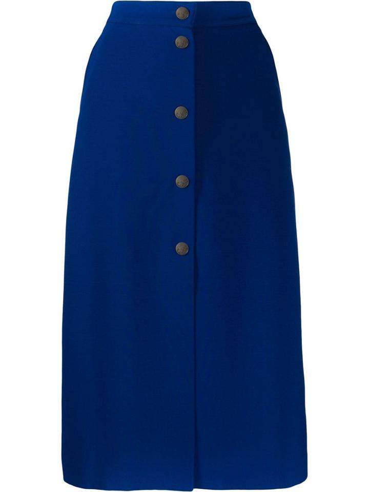 Paul Smith Buttoned Down Skirt - Blue