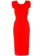Ginger & Smart Valour Fitted Knit Dress - Red