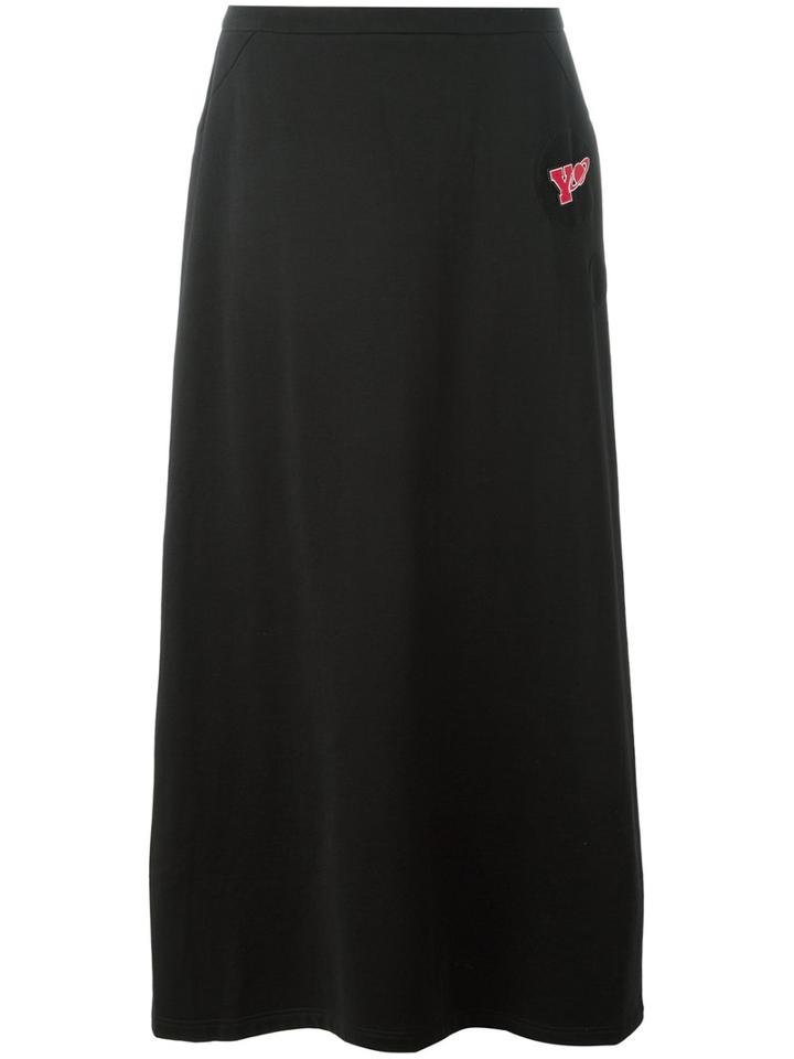 Y-3 - Pleated Skirt - Women - Cotton - M, Black, Cotton