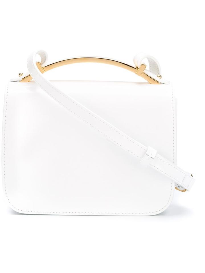 Marni Sculpture Crossbody Bag, Women's, White, Calf Leather