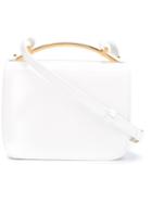 Marni Sculpture Crossbody Bag, Women's, White, Calf Leather