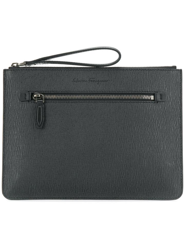 Salvatore Ferragamo Revival Clutch - Black