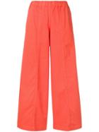 Nude Plain Palazzo Pants - Orange