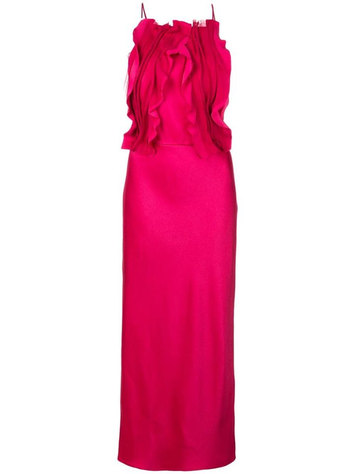 Jason Wu Collection Ruffled Front Dress - Red