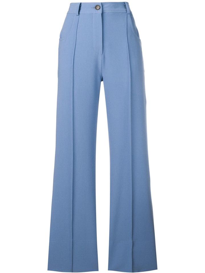 Roberto Collina Bootcut Trousers - Blue
