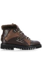 Lorena Antoniazzi Fur Lined Ankle Boots - Brown