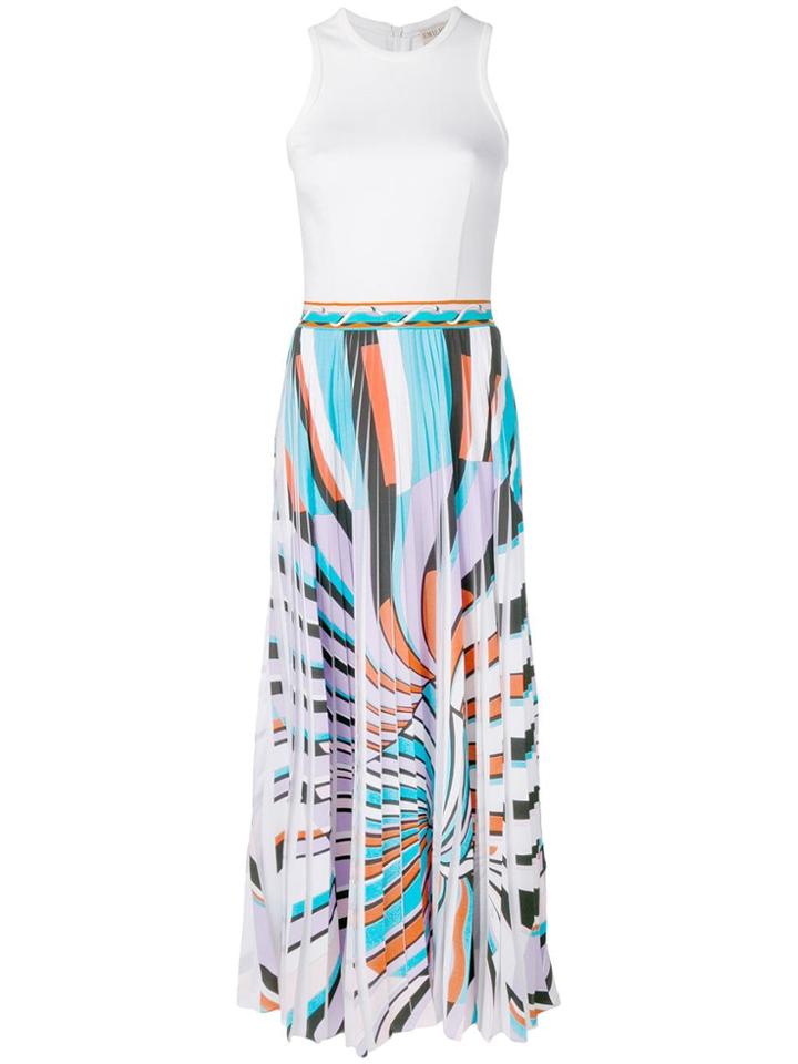 Emilio Pucci Pleated Skirt - White