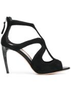 Alexander Mcqueen Curved Strap Shoes - Black