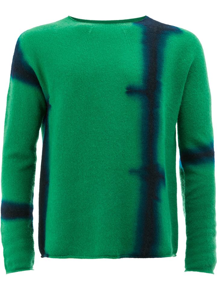 Suzusan Tie Die Print Sweater - Green