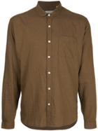 Oliver Spencer Eton Collar Shirt - Brown