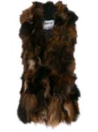 S.w.o.r.d 6.6.44 Fox Fur Gilet - Black