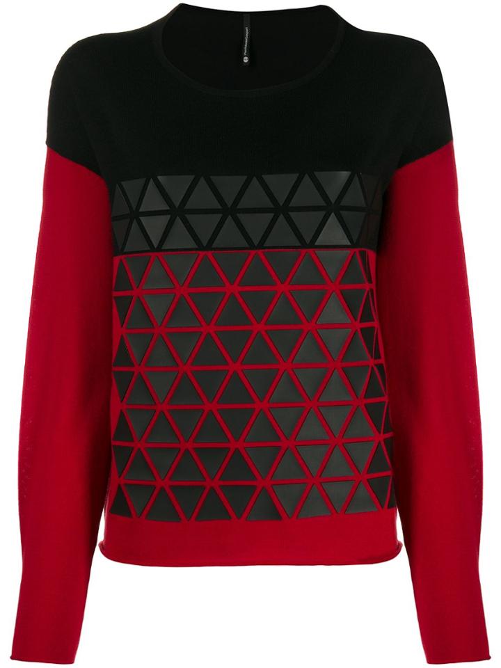 Pierantoniogaspari Colour-block Relaxed-fit Jumper - Black