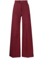 Yves Saint Laurent Pre-owned 1970s High-waisted Trousers - Red