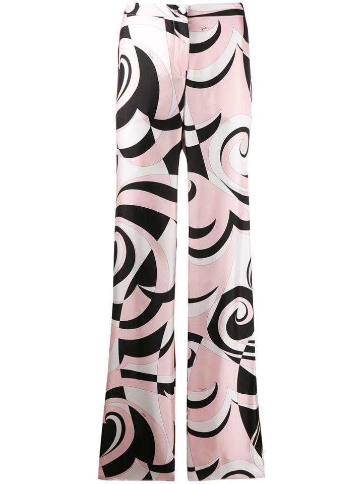Emilio Pucci Geometric Pattern Trousers - Pink