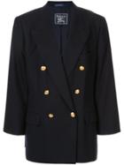 Burberry Pre-owned Double Breasted Loose Fit Blazer - Blue