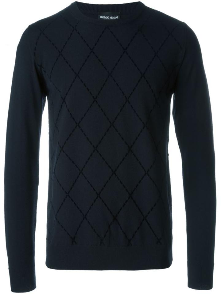 Giorgio Armani Diamond Intarsia Jumper