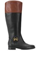 Lauren Ralph Lauren Two Tone Knee-height Boots - Black