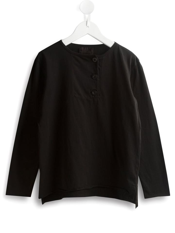 Lost And Found Kids Placket Top, Boy's, Size: 6 Yrs, Black
