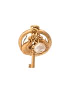 Oscar De La Renta Key Ring With Pearl Embellishment - Gold