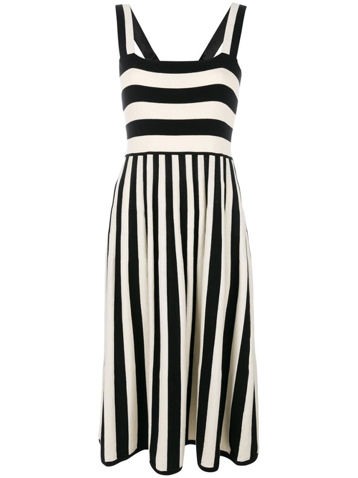 Chinti & Parker Mixed Striped Dress - Black