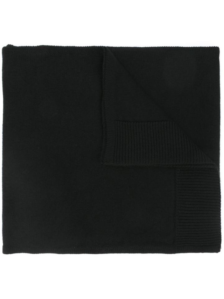 Kenzo 'mini Tiger' Knit Scarf, Men's, Black, Wool
