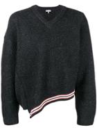 Lanvin Ribbed Sweater - Grey
