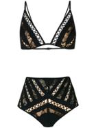 Zimmermann Lace Insert Bikini - Black