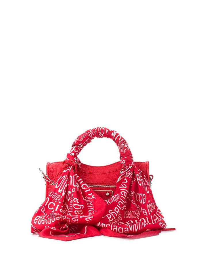 Balenciaga Mini City Scarf Bag - Red
