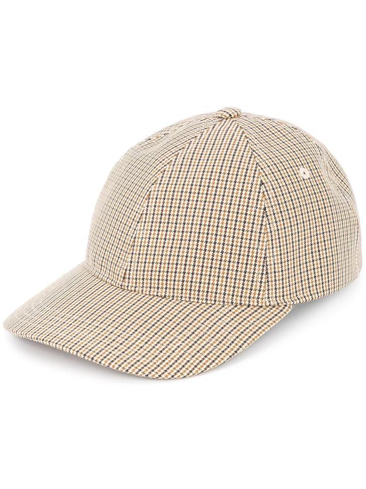 A.p.c. Patterned Baseball Cap - Brown