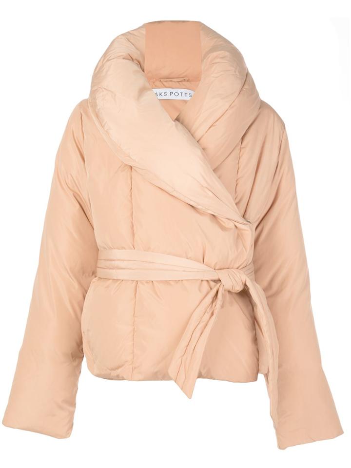 Saks Potts Oversized Padded Coat - Neutrals