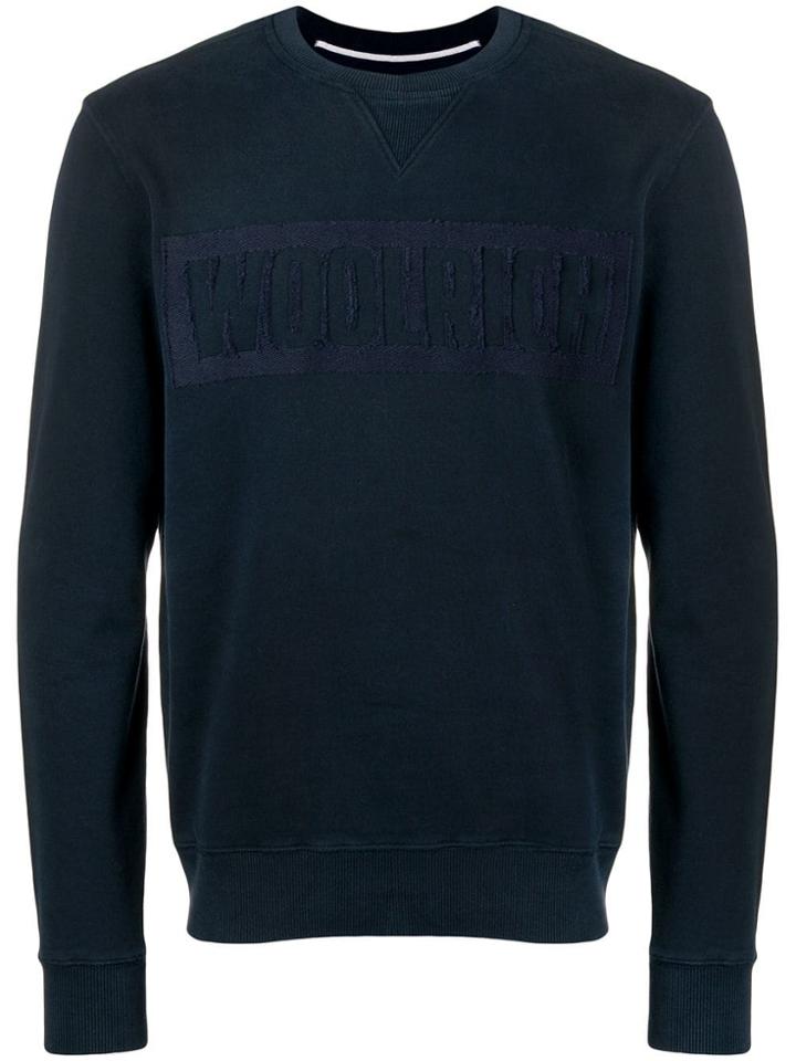 Woolrich Embroidered Logo Sweatshirt - Blue