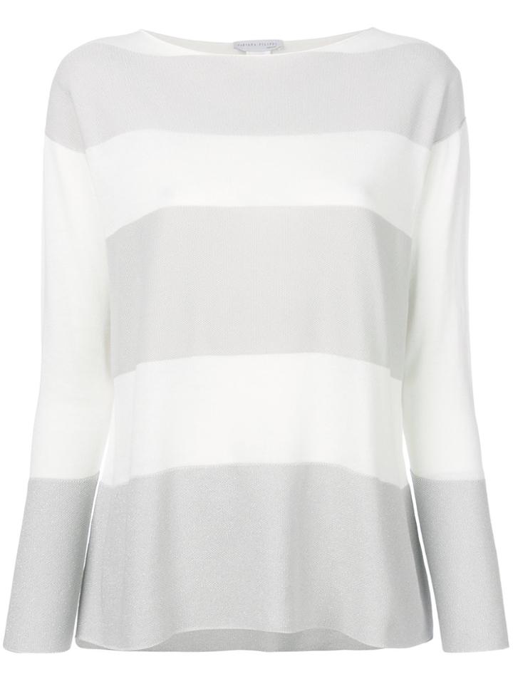 Fabiana Filippi Striped Jumper - Grey