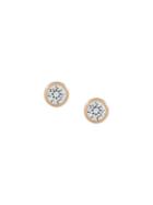 Michael Kors Single Stone Earrings, Women's, Metallic