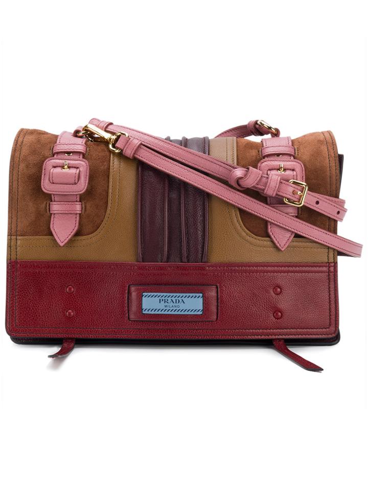 Prada Medium Etichetta Shoulder Bag - Multicolour