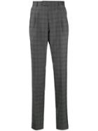 Z Zegna Tailored Check Trousers - Grey