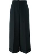 Valentino Palazzo Trousers, Women's, Size: 40, Black, Silk/spandex/elastane/lyocell/virgin Wool