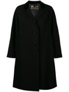 William Vintage 1965 Flared Midi Coat - Black