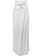 Uma Raquel Davidowicz - 'sal' Skirt - Women - Linen/flax/spandex/elastane/viscose - 44, White, Linen/flax/spandex/elastane/viscose