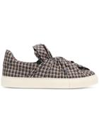 Ports 1961 Checked Pattern Sneakers - Brown