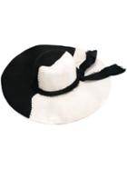 Greg Lauren - Wide Brim Hat - Women - Wool - One Size, Black, Wool