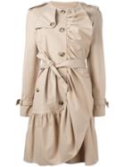 Boutique Moschino Drawstring Trench Coat - Nude & Neutrals