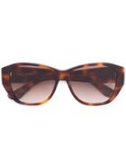 Saint Laurent Eyewear Tortoiseshell Sunglasses - Brown