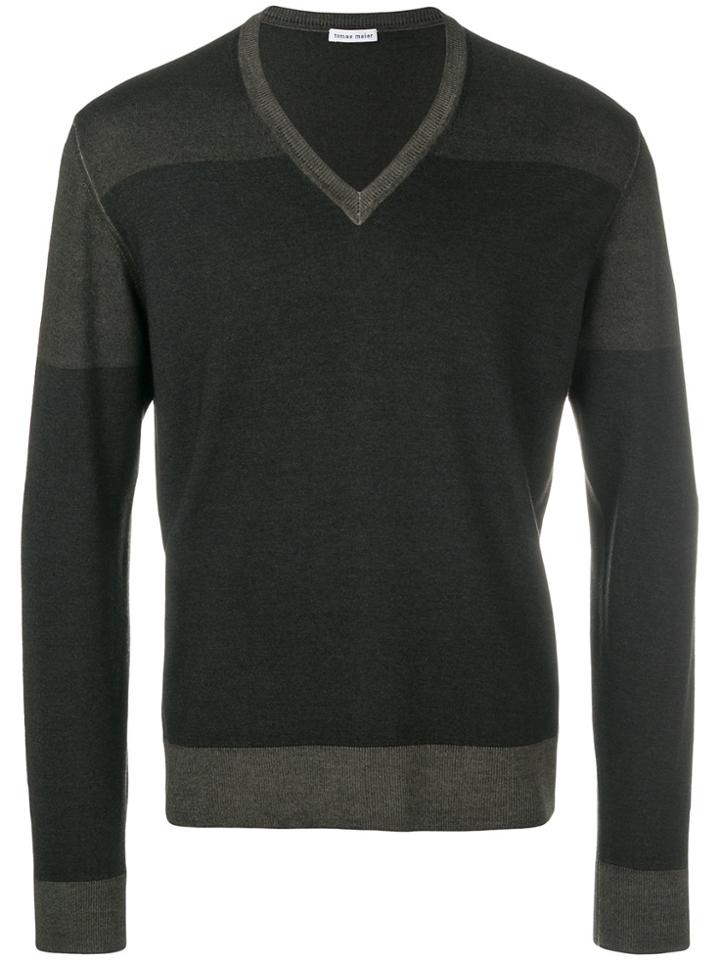 Tomas Maier Overdyed Fine Merino Sweater - Green